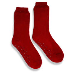 Ribbon Unisex Adult Eskimo Style Fleece Socks - 7 UK-11 UK, Red