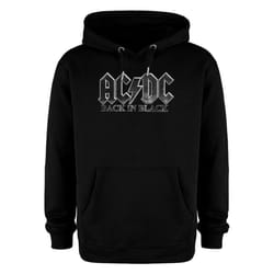 Amplified Unisex Adult Black In Black AC/DC Hoodie - S, Charcoal