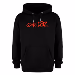 Amplified Unisex Adult Gorillaz Logo Hoodie - S, Charcoal