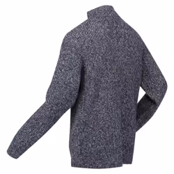 Regatta Mens Kaison Marl Knitted Half Zip Jumper - L, Navy