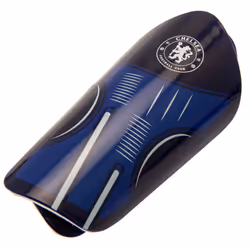 Chelsea FC Childrens/Kids Crest Slip-In Shin Guards - 7-9 Years, Royal Blue/White