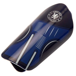 Chelsea FC Childrens/Kids Crest Slip-In Shin Guards - 7-9 Years, Royal Blue/White