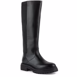 Geox Womens/Ladies D Iridea J Leather Knee-High Boots - 7 UK, Black