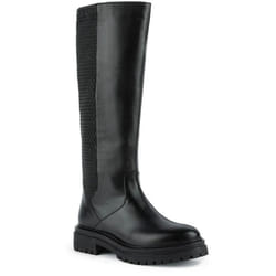Geox Womens/Ladies D Iridea J Leather Knee-High Boots - 7 UK, Black