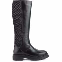 Geox Womens/Ladies D Iridea J Leather Knee-High Boots - 7 UK, Black