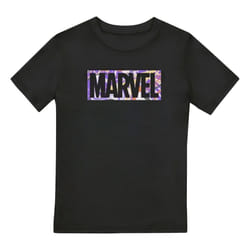 Marvel Boys Painted Effect T-Shirt - 12-13 Years, Black