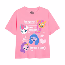 My Little Pony Girls Texting Ponies T-Shirt - 3-4 Years, Light Pink