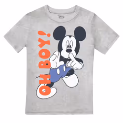 Disney Boys Oh Boy! Mickey Mouse T-Shirt - 5-6 Years, Sports Grey