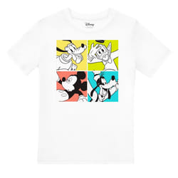 Disney Boys Mickey Mouse Box T-Shirt - 3-4 Years, White