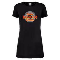 Amplified Womens/Ladies Respect Aretha Franklin T-Shirt Dress - XL, Charcoal
