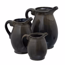 Hill Interiors Olpe Vase - 16cm x 13cm x 14cm, Olive