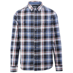 Trespass Mens Zalah Checked Flannel Shirt - L, Blue