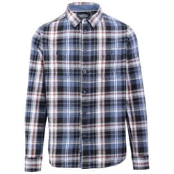 Trespass Mens Zalah Checked Flannel Shirt - M, Blue