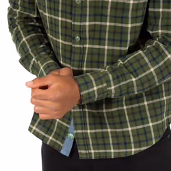 Trespass Mens Withnell Checked Cotton Shirt - XS, Green