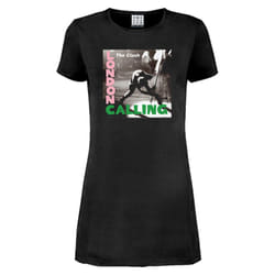 Amplified Womens/Ladies London Calling The Clash T-Shirt Dress - XL, Charcoal