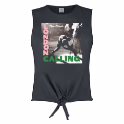 Amplified Womens/Ladies London Calling The Clash T-Shirt - M, Charcoal