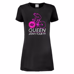 Amplified Womens/Ladies Japan Tour 79 Queen T-Shirt Dress - XL, Charcoal