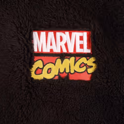 Marvel Comics Unisex Adult Classic Logo Dressing Gown - L-XL, Black/Red