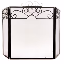 Hill Interiors Chrome Topped Fire Screen