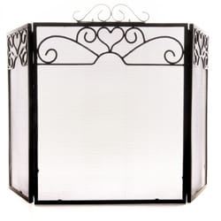 Hill Interiors Chrome Topped Fire Screen