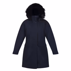 Regatta Womens/Ladies Shiloh Faux Fur Trim Parka - 8 UK, Navy