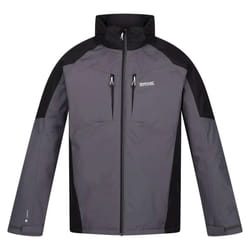 Regatta Mens Calderdale Waterproof Jacket - 3XL, Dark Grey/Black