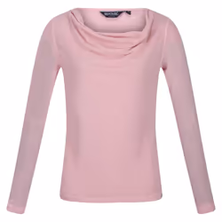 Regatta Womens/Ladies Frayda Long Sleeved T-Shirt - UK Size 12, Powder Pink