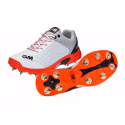 Gunn And Moore Childrens/Kids Original Cricket Shoes - 5 UK, White/Orange/Grey