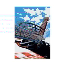 Zoom US Grand Prix 2019 Formula 1 Poster - 40cm x 30cm, Blue/Red/White