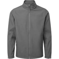 Premier Mens Recycled Wind Resistant Soft Shell Jacket - M, Dark Grey