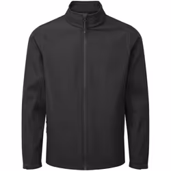 Premier Mens Recycled Wind Resistant Soft Shell Jacket - 4XL, Black