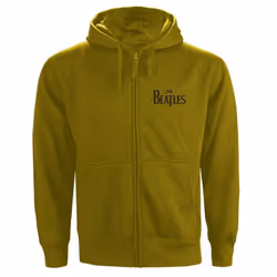 The Beatles Unisex Adult Drop T Logo Full Zip Hoodie - L, Green
