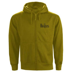 The Beatles Unisex Adult Drop T Logo Full Zip Hoodie - L, Green