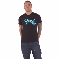 Ghost Unisex Adult Keyline Logo T-Shirt - XXL, Black/Blue/Grey