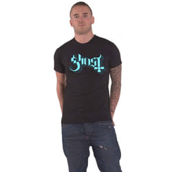 Ghost Unisex Adult Keyline Logo T-Shirt - XXL, Black/Blue/Grey