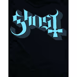 Ghost Unisex Adult Keyline Logo T-Shirt - XXL, Black/Blue/Grey