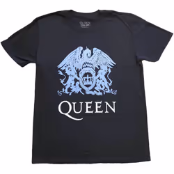 Queen Unisex Adult Crest T-Shirt - S, Black