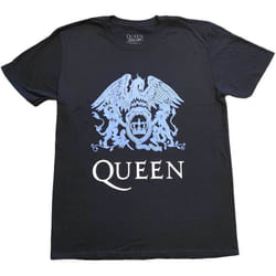 Queen Unisex Adult Crest T-Shirt - XXL, Black