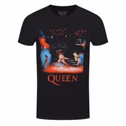 Queen Unisex Adult Live Shot Spotlight T-Shirt - S, Black
