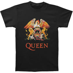 Queen Unisex Adult Classic Crest T-Shirt - S, Black