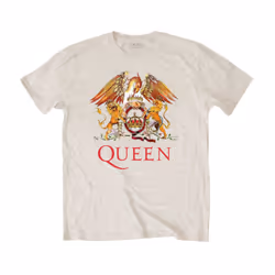 Queen Unisex Adult Classic Crest T-Shirt - S, Sand