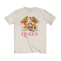 Queen Unisex Adult Classic Crest T-Shirt - S, Sand