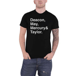 Queen Unisex Adult Helvetica Band T-Shirt - S, Black