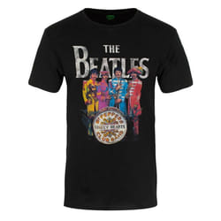 The Beatles Unisex Adult Sgt Pepper T-Shirt - S, Black