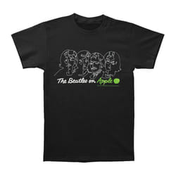 The Beatles Womens/Ladies On Apple Back Print T-Shirt - S, Black