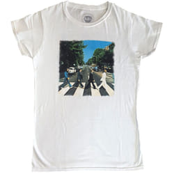 The Beatles Womens/Ladies Abbey Road T-Shirt - XL, White