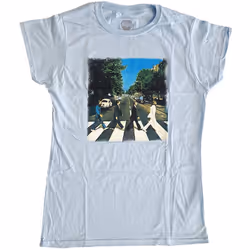 The Beatles Womens/Ladies Abbey Road T-Shirt - XXL, Light Blue