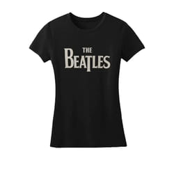 The Beatles Womens/Ladies Drop T Logo T-Shirt - M, Black