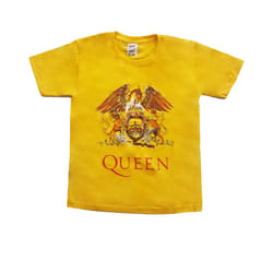 Queen Childrens/Kids Classic Crest T-Shirt - 9-10 Years, Yellow