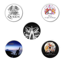 Queen Freddie Mercury Badge Set (Pack of 5)